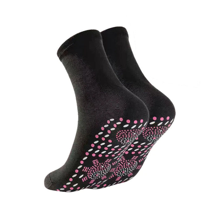 Harwelton™ Self-Warming Tourmaline Socks with Massage Texture, 2 Pairs