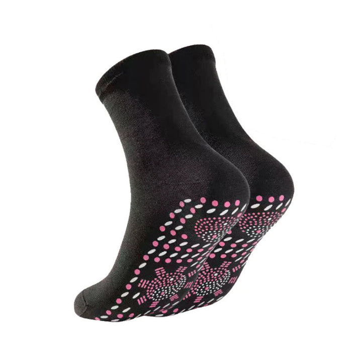 Harwelton™ Self-Warming Tourmaline Socks with Massage Texture, 2 Pairs