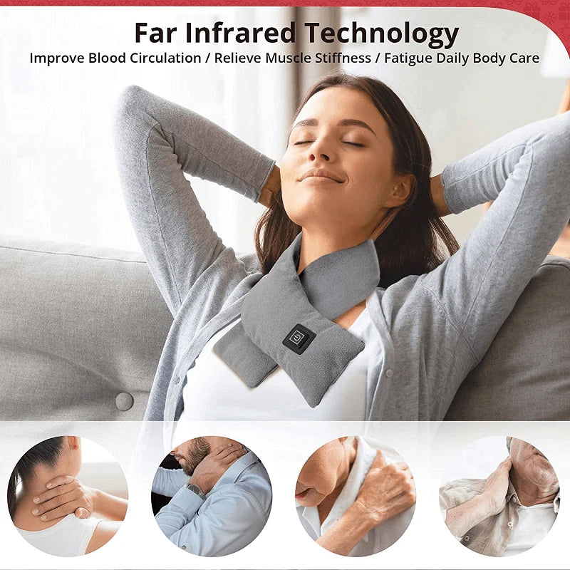 Heated Scarf with 3 Heat Levels and USB Connection – Harwelton