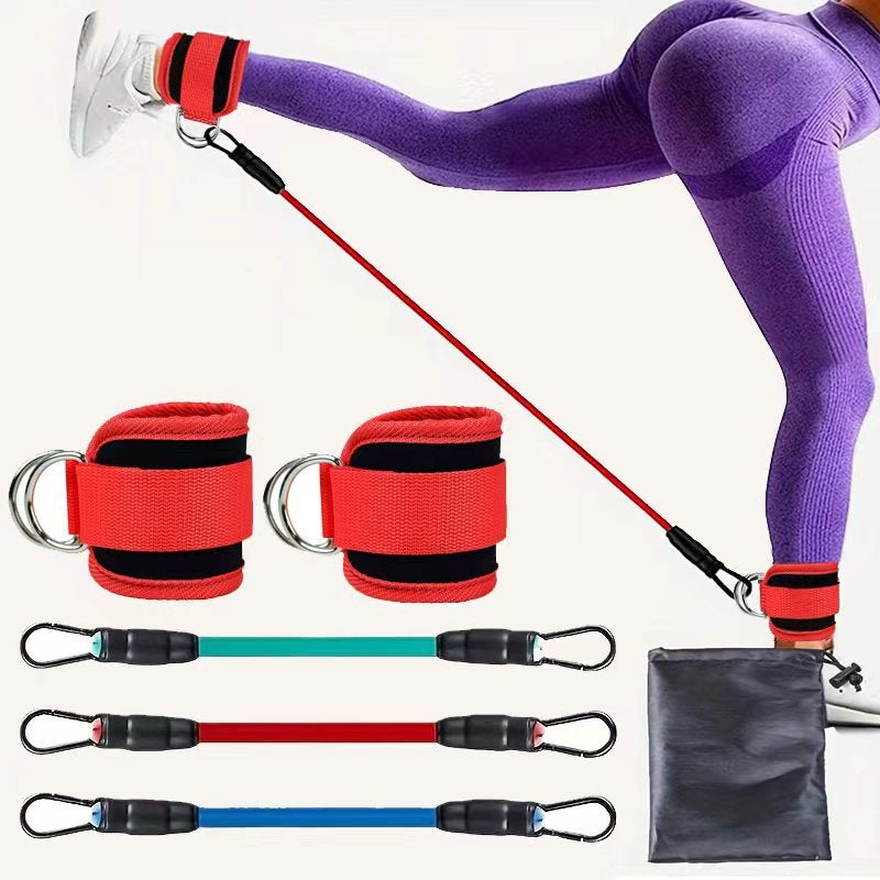 Ankle cuff resistance bands set