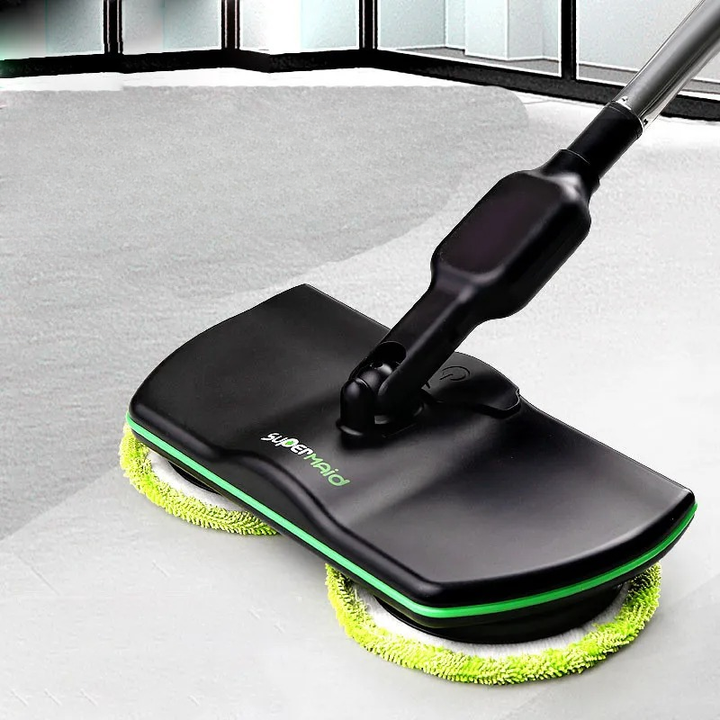 Cordless Electric Spin Mop with Dual Spinning Heads