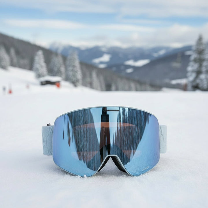 Magnetic Ski Goggles with Quick-Change Double-Layer Lens