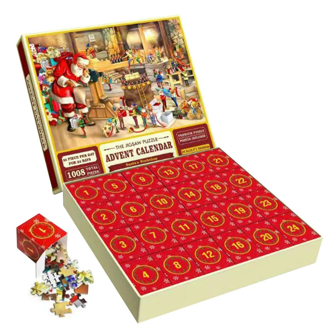1000PCS Christmas Jigsaw Puzzles Advent Calendar  - Christmas Gift