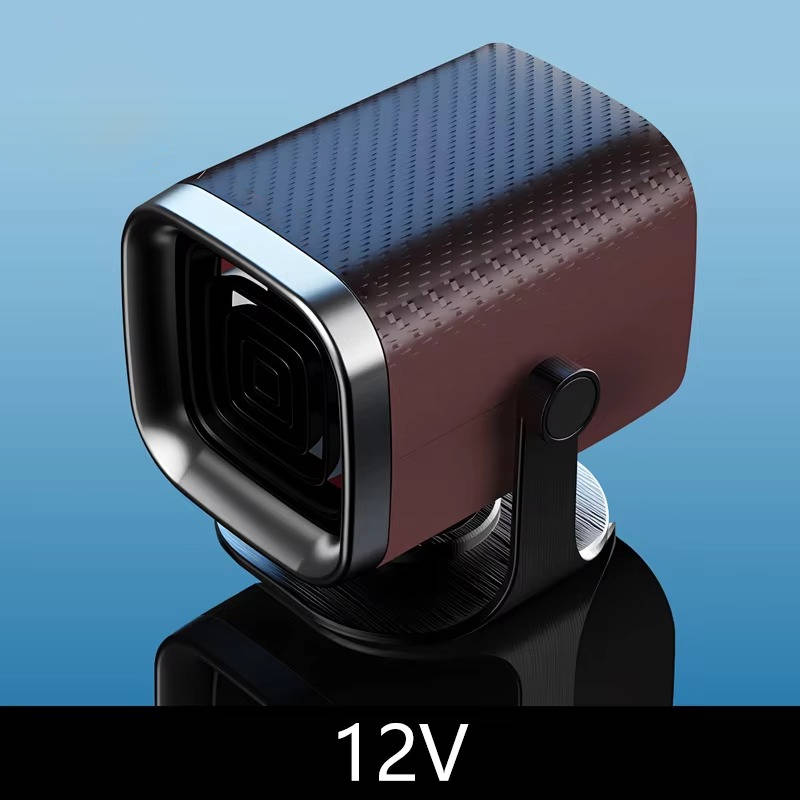 12V/24V Ceramic Car Heater &amp; Windscreen Defroster, 360° Rotating