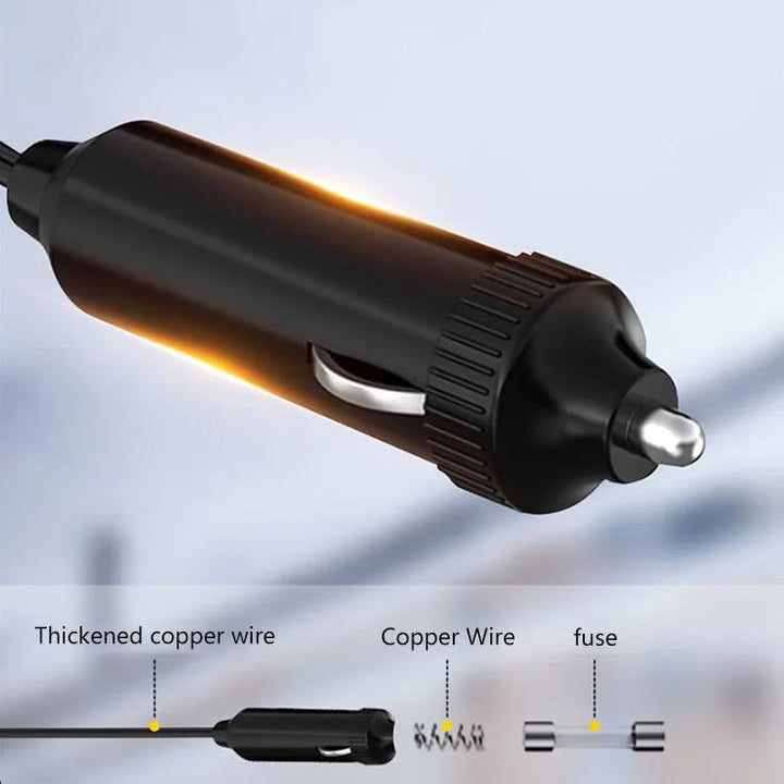 12V/24V Ceramic Car Heater &amp; Windscreen Defroster, 360° Rotating