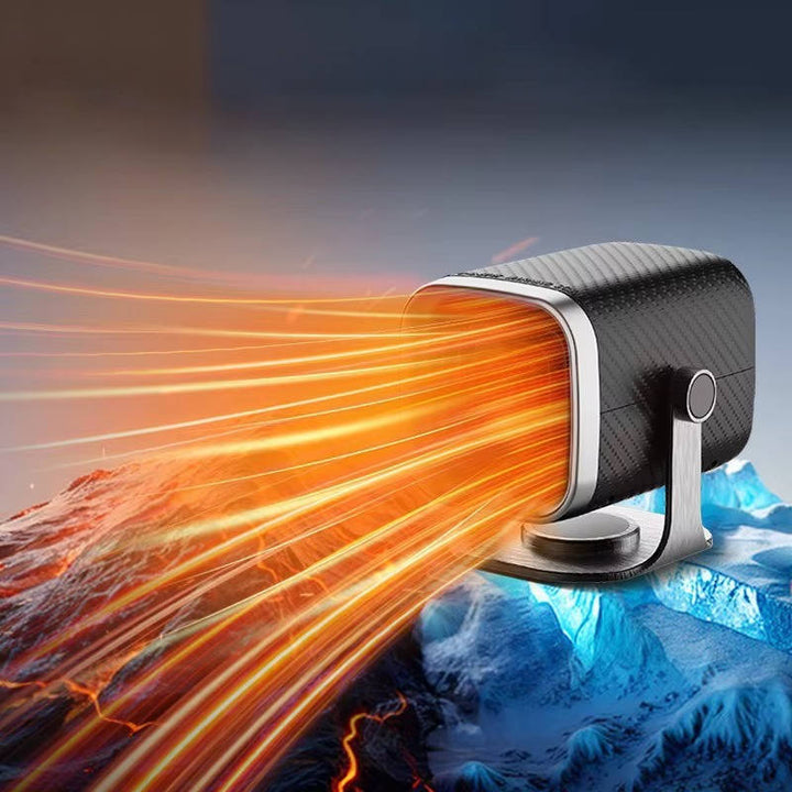 12V/24V Ceramic Car Heater &amp; Windscreen Defroster, 360° Rotating