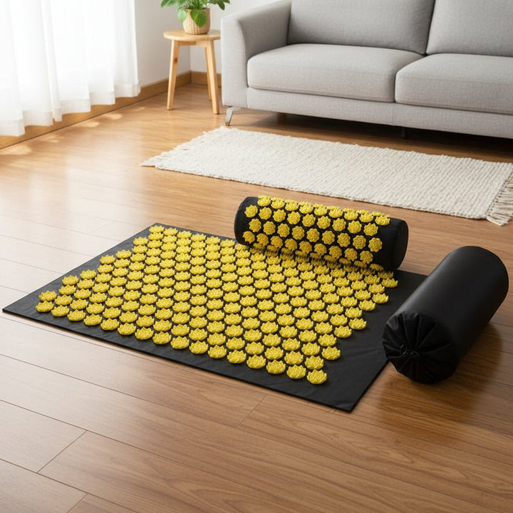 Acupressure Mat and Pillow Set for Back, Neck and Shoulders