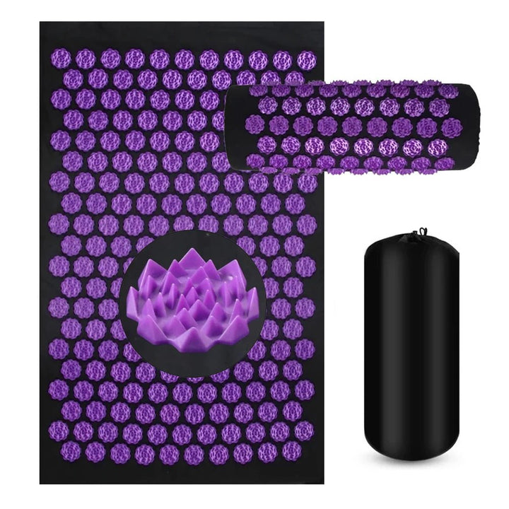 Acupressure Mat and Pillow Set for Back, Neck and Shoulders