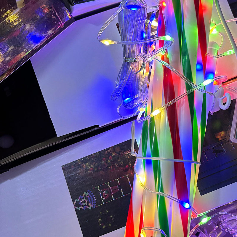 Climbing Santa Ladder LED Light with 8 Flashing Modes