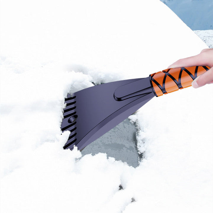 Telescopic Snow Brush and Ice Scraper with Rotating Head