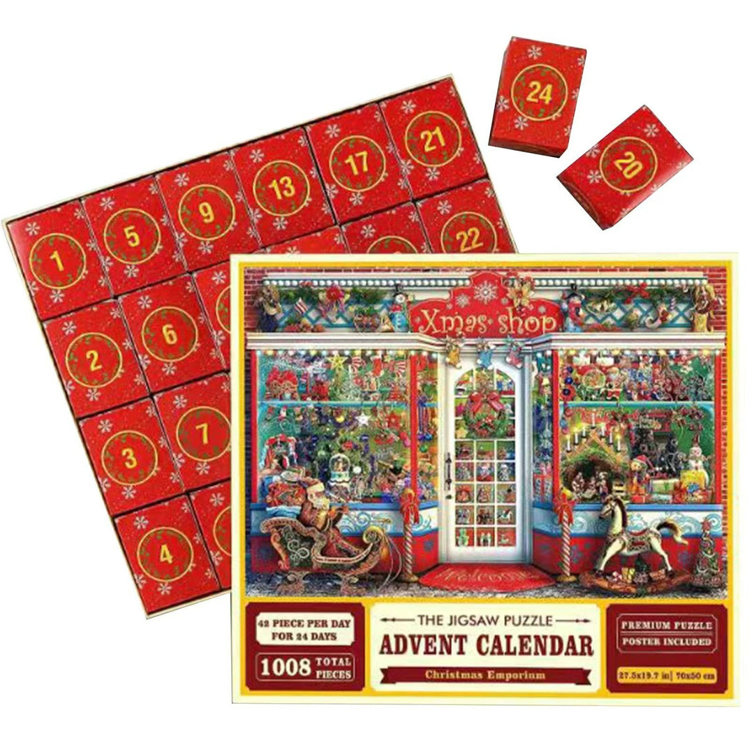 1000PCS Christmas Jigsaw Puzzles Advent Calendar  - Christmas Gift