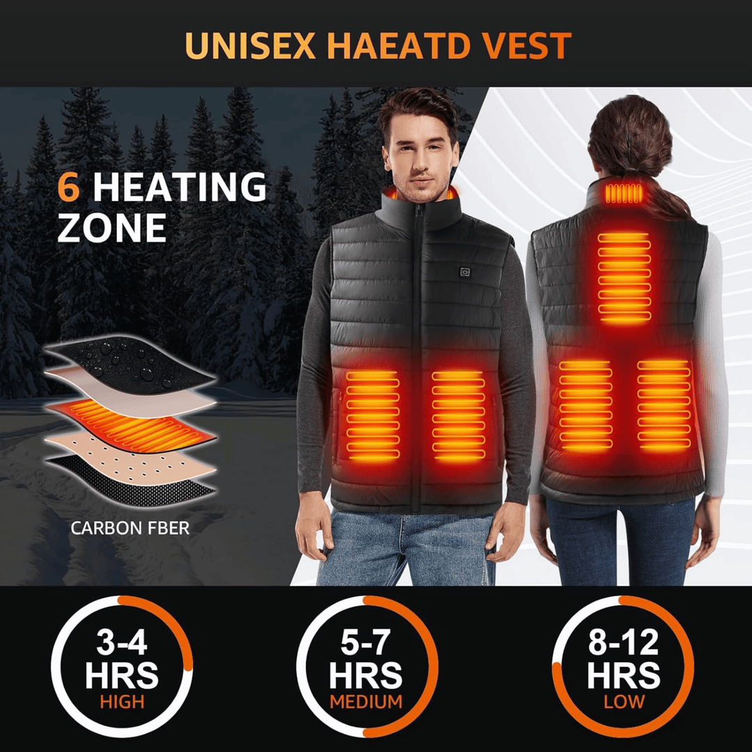 Harwelton™ Lightweight USB Heated Gilet with 3 Heat Modes