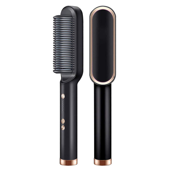 Harwelton™ Heated Hair Straightening Brush with 5 Temperature Settings