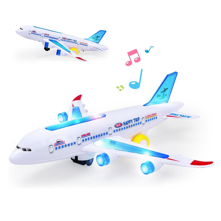 Harwelton™ Electric Toy Aeroplane with Lights, Sounds and Auto Movement