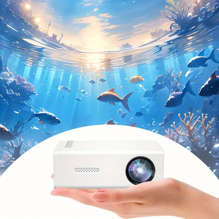 Harwelton™ Portable HD 720P Mini Projector with Fast Focus and Wi-Fi