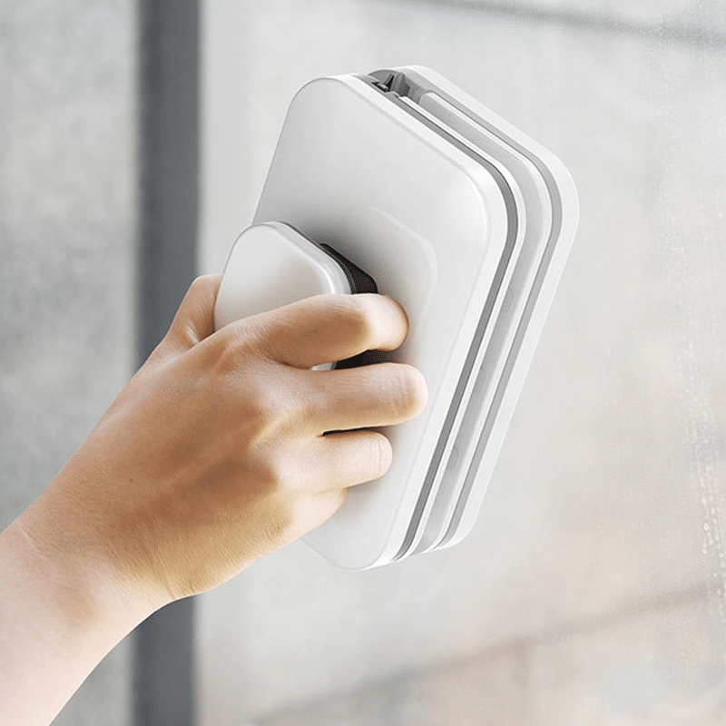 Double-Sided Magnetic Window Cleaner with Safety Cord