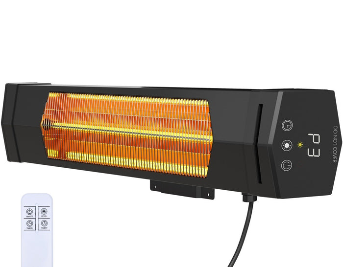Harwelton Infrared Patio Heater 1500W Wall-Mounted with Remote