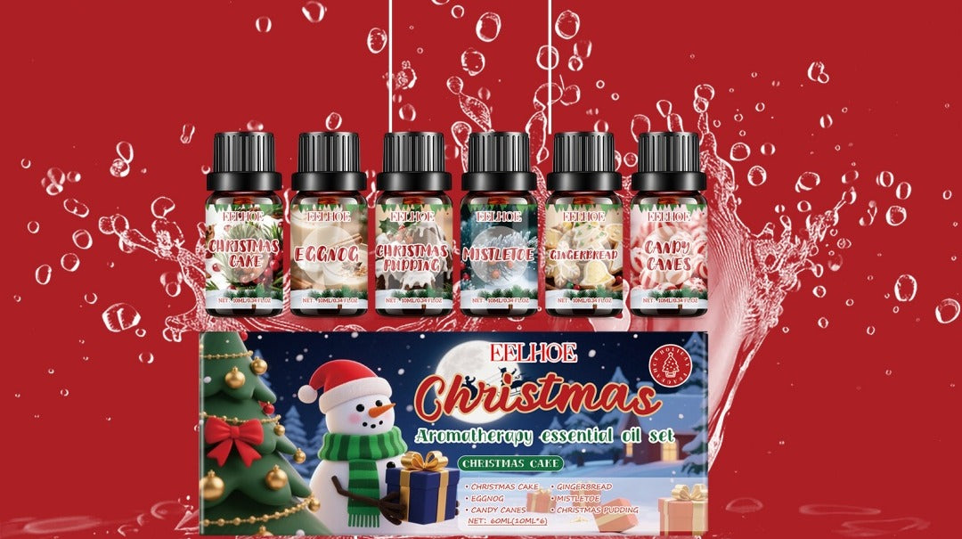 Christmas fragrance oil gift set, six bottles
