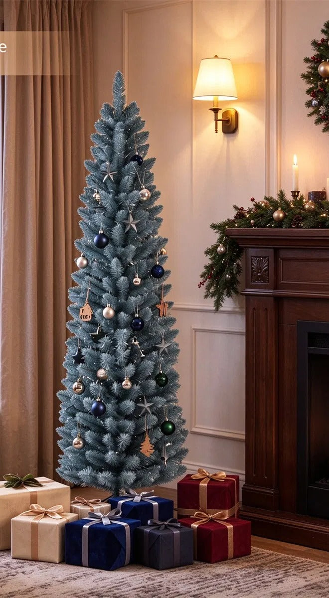 Small frosted silver-green pencil tree