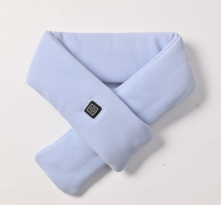 Camel USB heated mink fleece scarf
