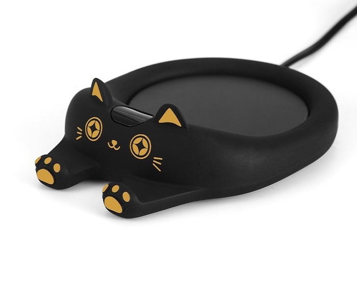 Harwelton Cute Cat Shaped Cup Warmer Coaster in Five Colours