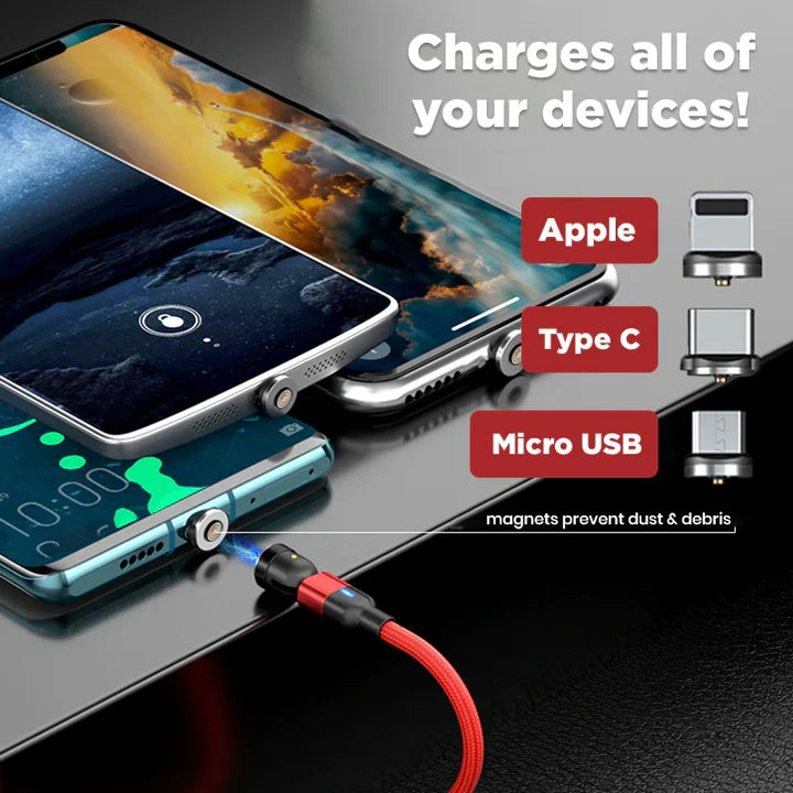 Harwelton™ 3-in-1 Magnetic Charging Cable for iPhone, Android and USB-C