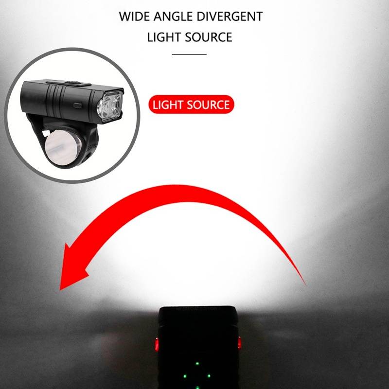 Harwelton™ 1000 Lumen Bike Light Set with Front and Rear Lights