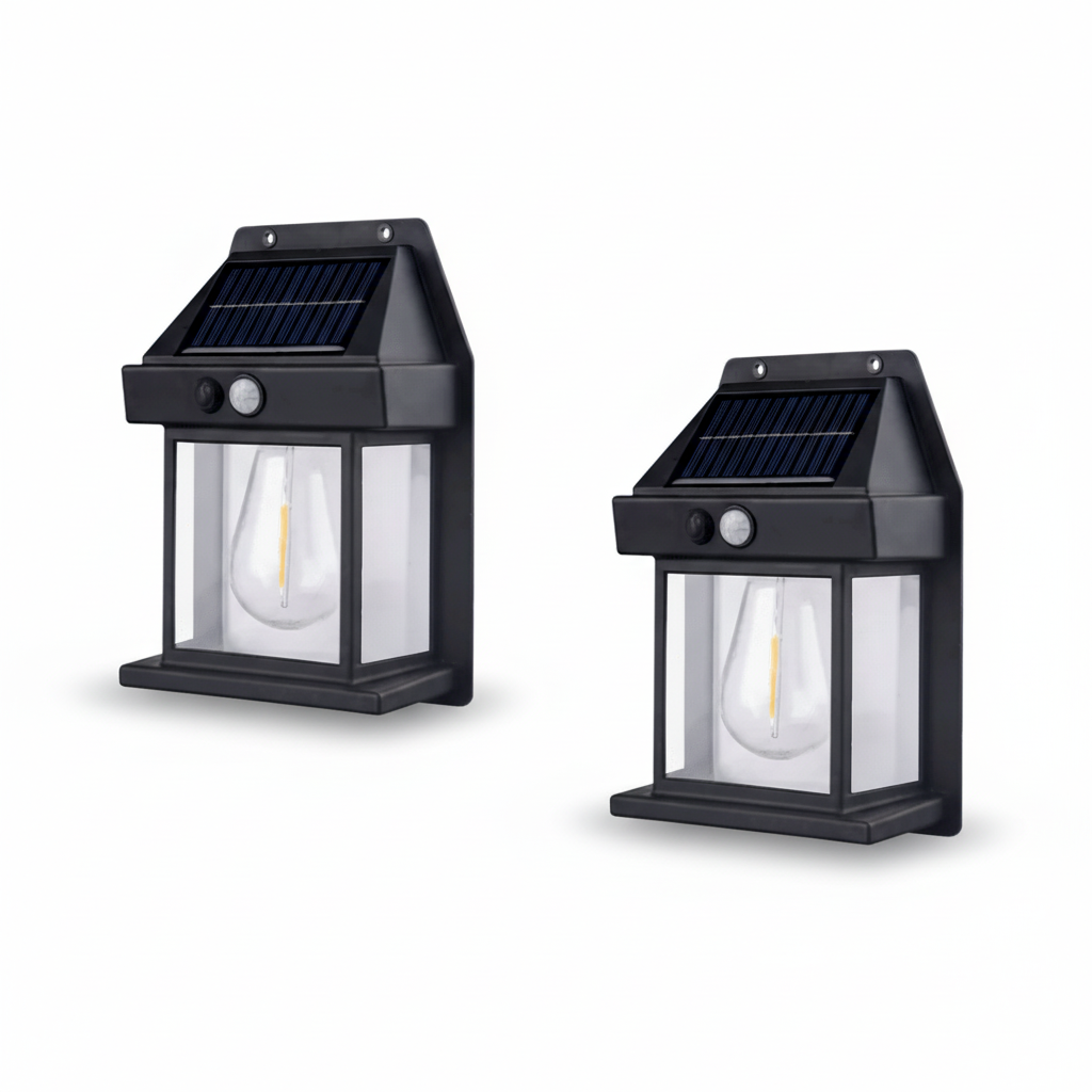 Solar Garden Spotlight with Motion Sensor, Waterproof and Wireless