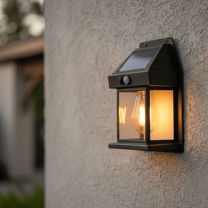 Solar Garden Spotlight with Motion Sensor, Waterproof and Wireless