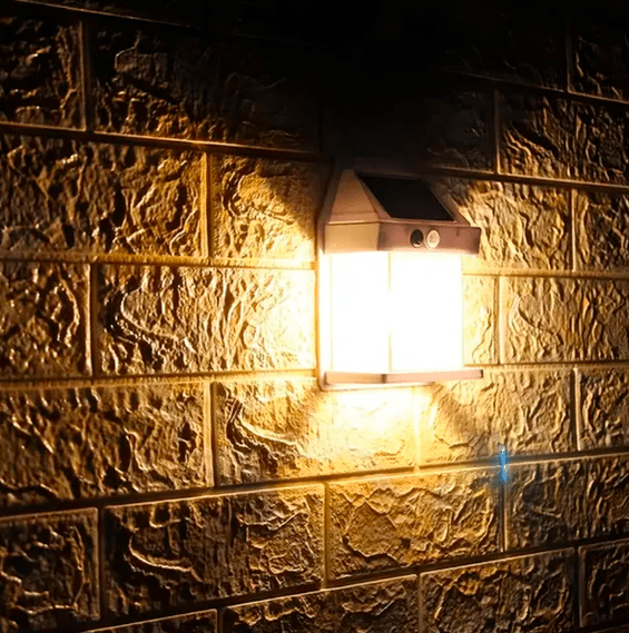 Solar Garden Spotlight with Motion Sensor, Waterproof and Wireless