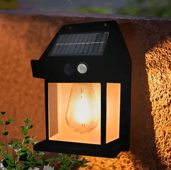 Solar Garden Spotlight with Motion Sensor, Waterproof and Wireless