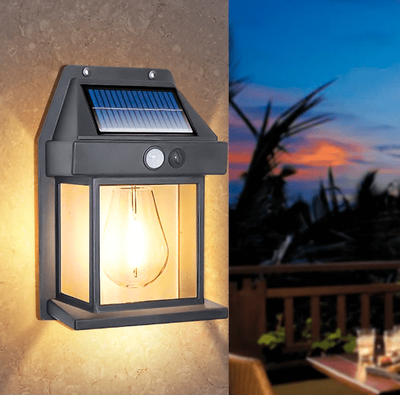 Solar Garden Spotlight with Motion Sensor, Waterproof and Wireless