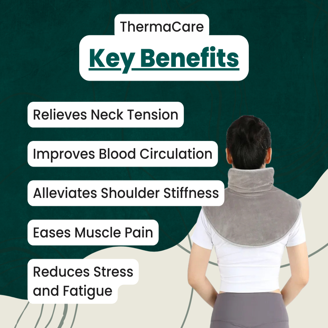 Harwelton™ USB Heated Neck and Shoulder Wrap with Massage