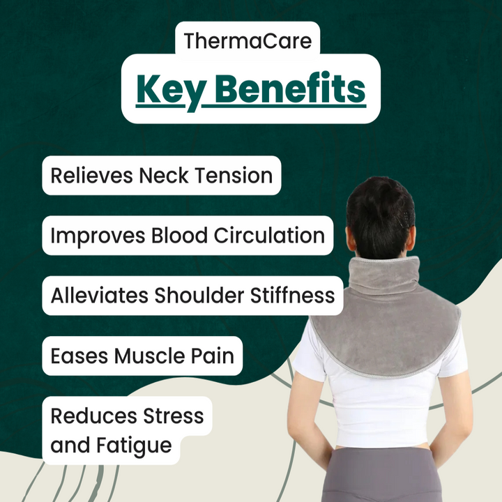 Harwelton™ USB Heated Neck and Shoulder Wrap with Massage