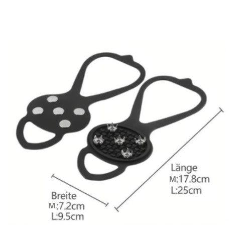 Harwelton™ Anti-Slip Ice Grips for Shoes – Steel Spikes, Set of 2 Pairs