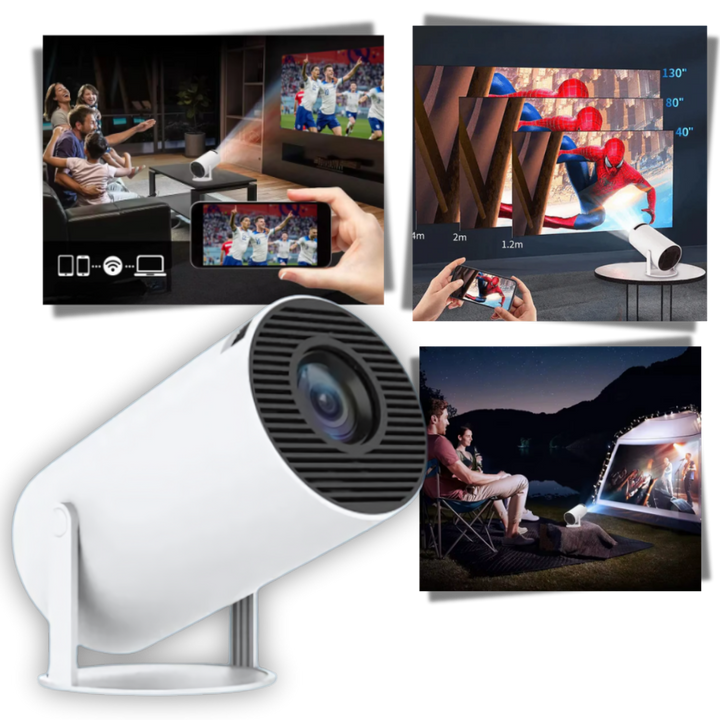 Portable 4K Ultra HD Projector with Wi-Fi, Bluetooth and HDMI