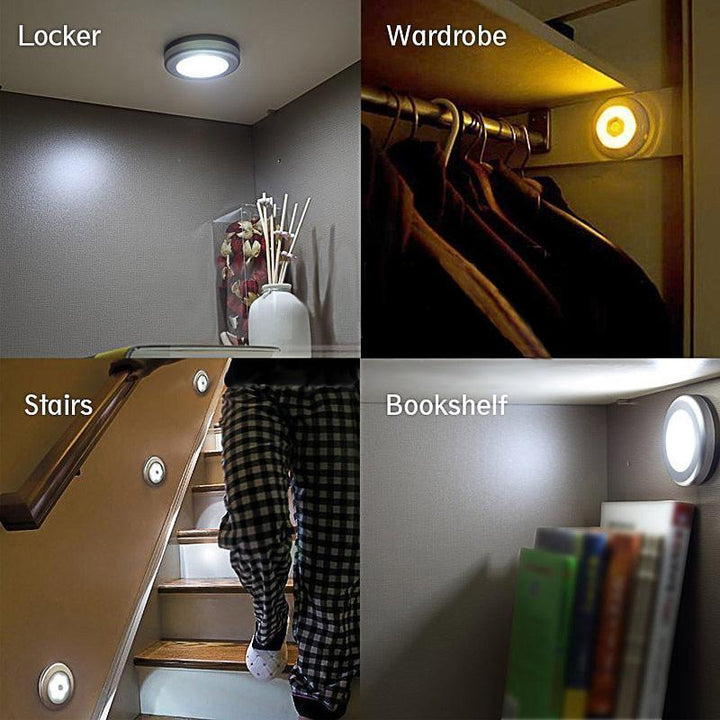 Wireless Motion Sensor LED Night Light with Stick-On Fitting
