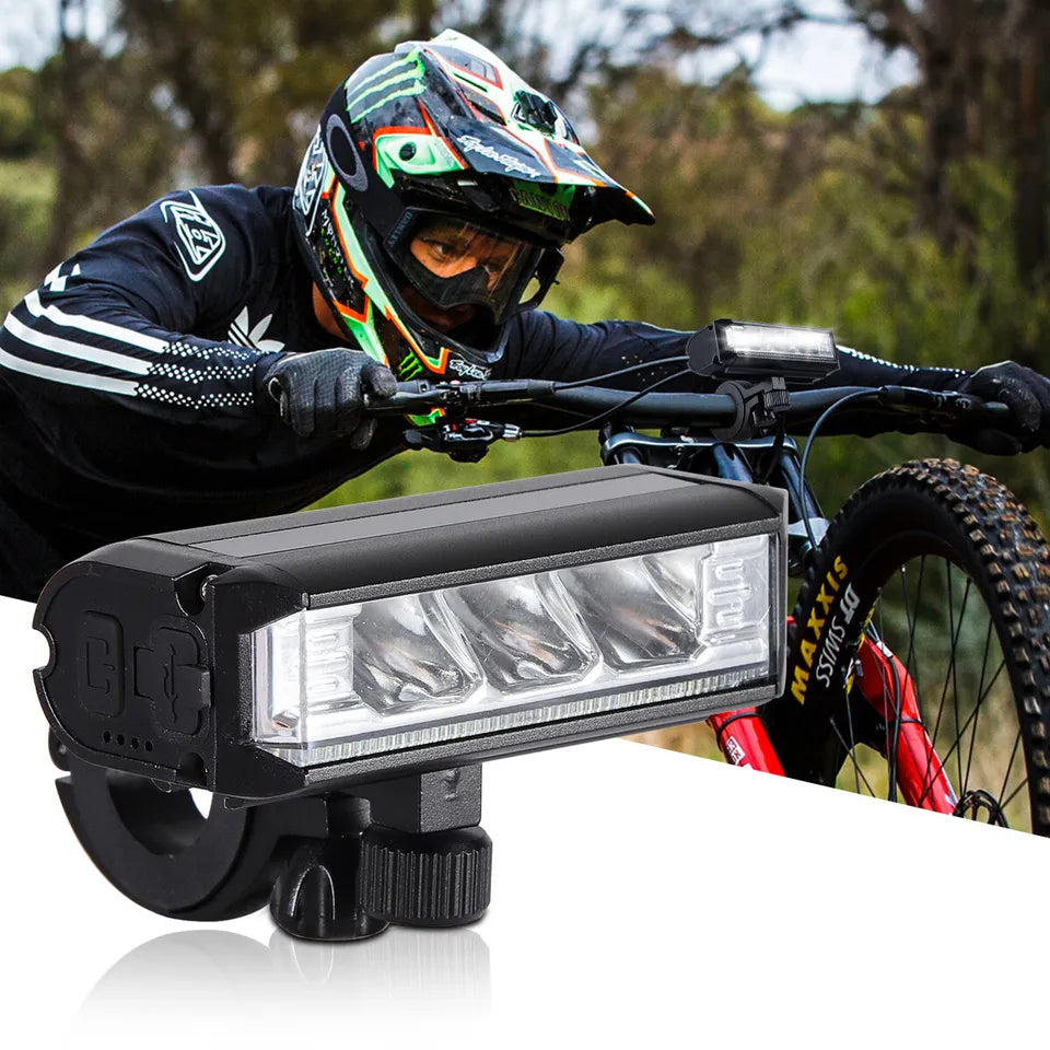 Rechargeable LED Bike Light with IPX6 Waterproof Housing