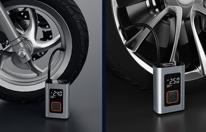 Harwelton™ Portable Electric Tyre Inflator with Auto Shut-Off