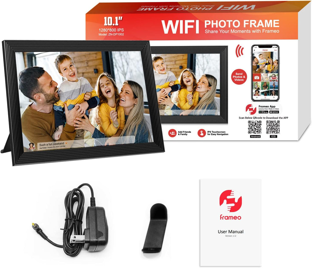 Harwelton™ 10.1" Wi-Fi Digital Photo Frame with Video and App Sharing