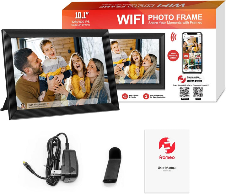 Harwelton™ 10.1" Wi-Fi Digital Photo Frame with Video and App Sharing