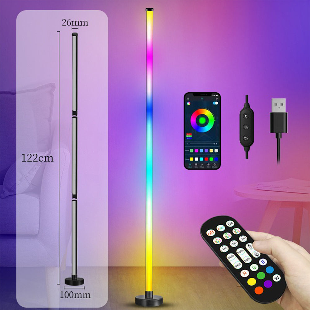 Smart RGB Floor Lamp with Music Sync and App Control
