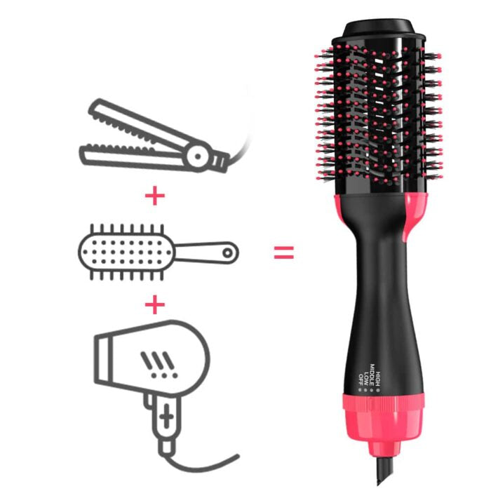 Ceramic Hot Air Brush for Volume and Smooth Blow-Dry Results
