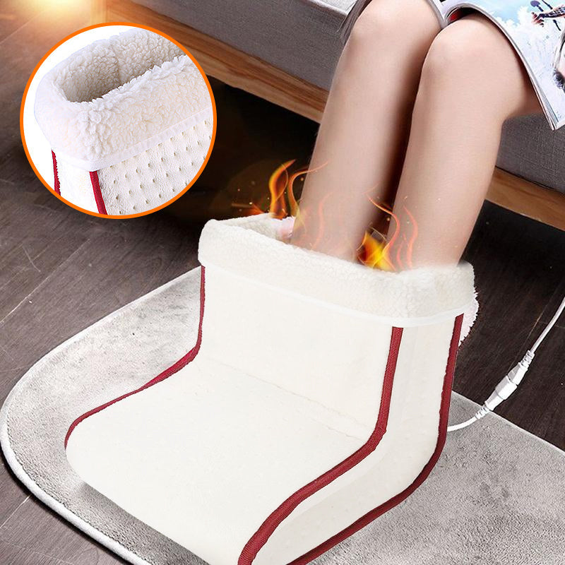 Harwelton™ Electric Foot Warmer with Fluffy Lining &amp; Adjustable Heat