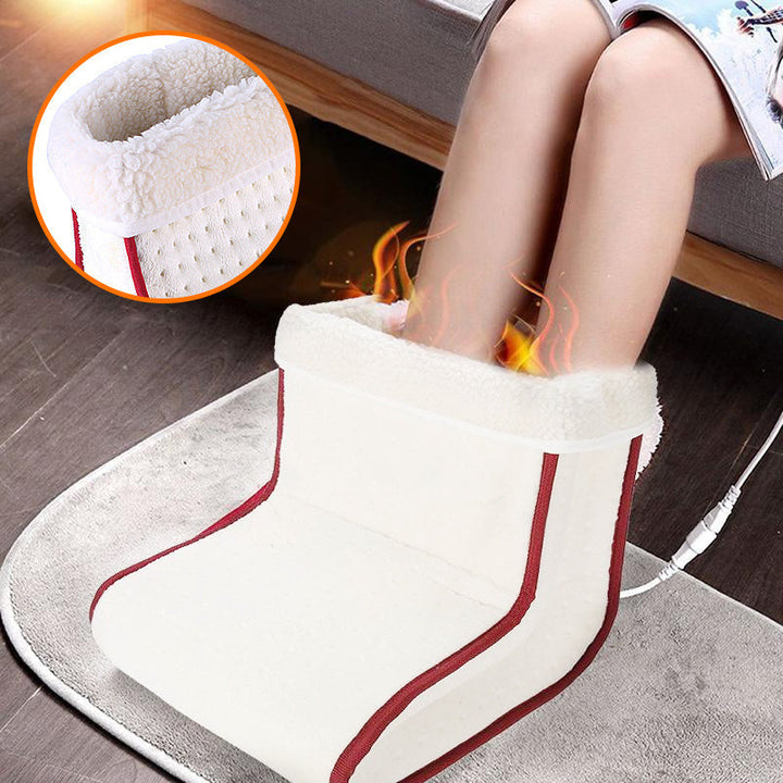 Harwelton™ Electric Foot Warmer with Fluffy Lining &amp; Adjustable Heat