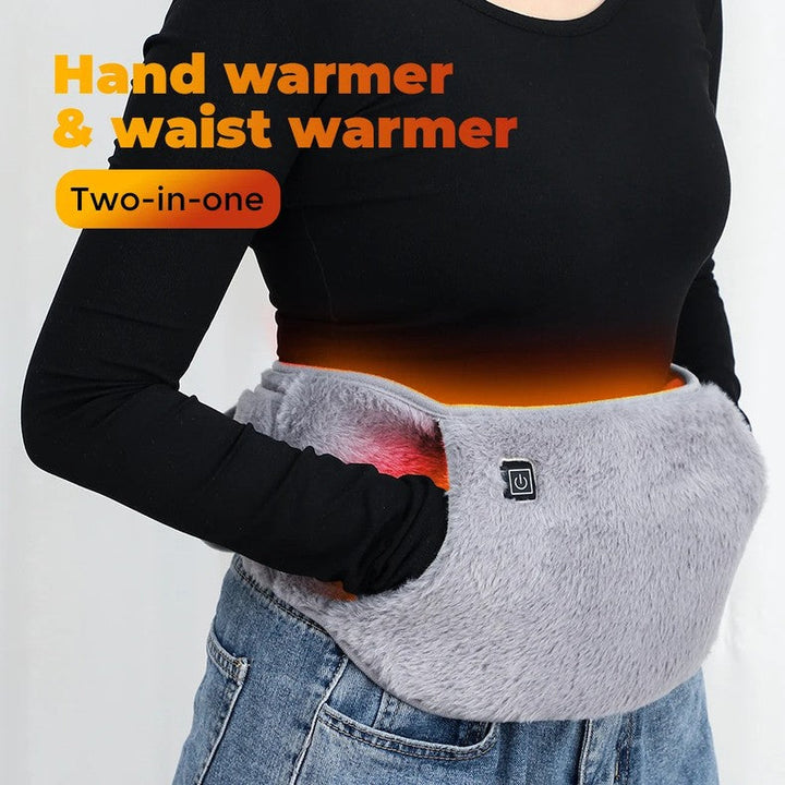 Harwelton™ USB Heated Waist Belt and Hand Warmer in Soft Velvet