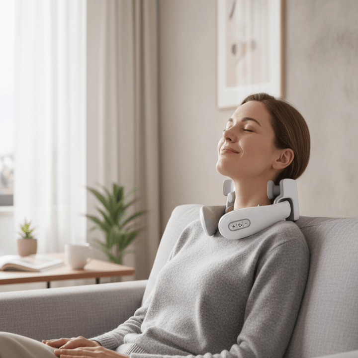 Harwelton™ Heated Neck Massager with 5 Vibrating Heads