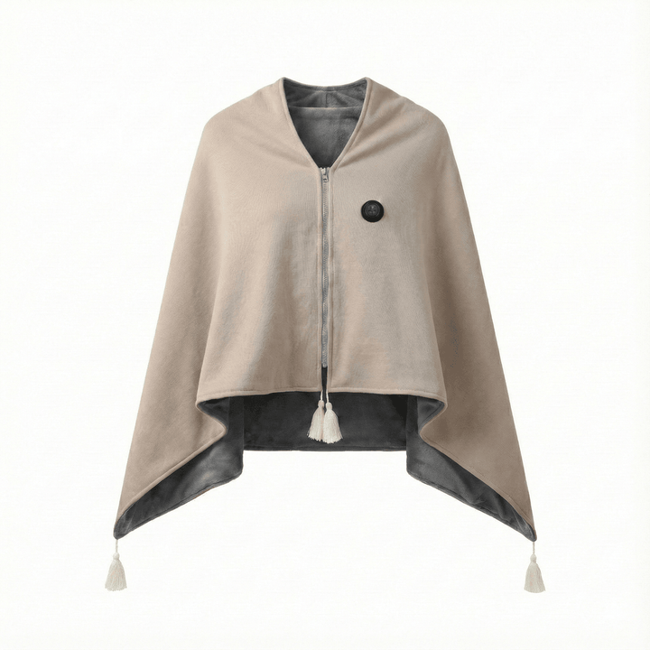 Harwelton™ Heated Cotton Shawl with 8 Heat Zones and USB Power