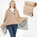 Harwelton™ USB-C Heated Shawl with 8 Heat Zones & Zip Closure