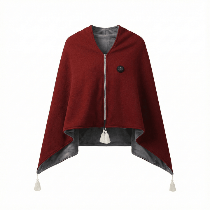 Harwelton™ Heated Cotton Shawl with 8 Heat Zones and USB Power
